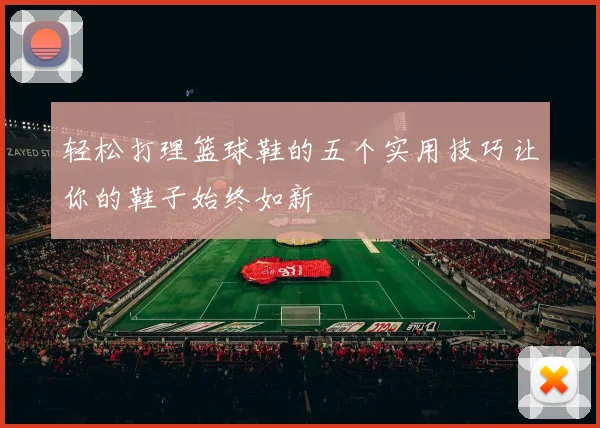 轻松打理篮球鞋的五个实用技巧让你的鞋子始终如新